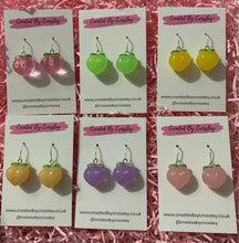 Load image into Gallery viewer, Colourful Peach Charm Earrings
