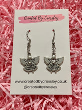 Load image into Gallery viewer, Detailed Angel Charm Earrings