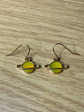 Load image into Gallery viewer, Colourful Space Planet Charm Earrings
