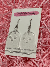 Load image into Gallery viewer, Sparkly Cute Ghost Earrings