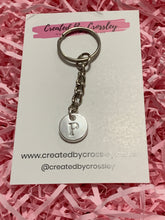 Load image into Gallery viewer, Silver Initial Keyring