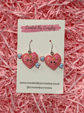 Load image into Gallery viewer, Valentines Smiley Heart Earrings