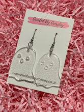 Load image into Gallery viewer, Sparkly Cute Ghost Earrings