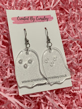 Load image into Gallery viewer, Sparkly Cute Ghost Earrings