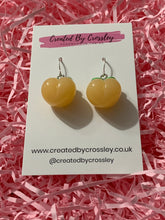 Load image into Gallery viewer, Colourful Peach Charm Earrings