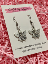 Load image into Gallery viewer, Detailed Angel Charm Earrings
