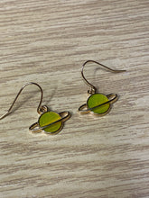 Load image into Gallery viewer, Colourful Space Planet Charm Earrings