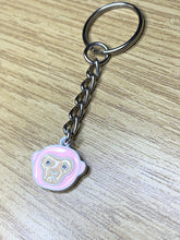 Load image into Gallery viewer, Pink Chimp Charm Keyring