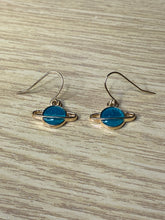 Load image into Gallery viewer, Colourful Space Planet Charm Earrings
