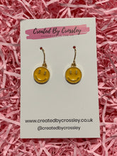 Load image into Gallery viewer, Smiley Colourful Charm Earrings
