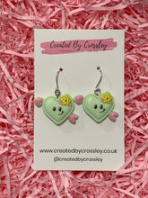 Load image into Gallery viewer, Valentines Smiley Heart Earrings