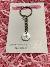 Load image into Gallery viewer, Silver Initial Keyring