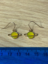 Load image into Gallery viewer, Colourful Space Planet Charm Earrings