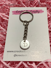 Load image into Gallery viewer, Silver Initial Keyring