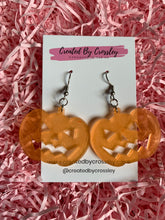 Load image into Gallery viewer, Orange Pumpkin Earrings