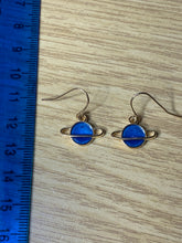 Load image into Gallery viewer, Colourful Space Planet Charm Earrings