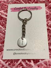 Load image into Gallery viewer, Silver Initial Keyring