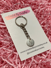 Load image into Gallery viewer, Silver Initial Keyring