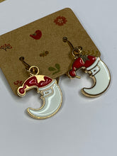 Load image into Gallery viewer, Santa Moon Charm Earrings
