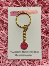 Load image into Gallery viewer, Smiley Colourful Charm Keyring