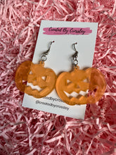 Load image into Gallery viewer, Orange Pumpkin Earrings