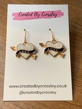 Load image into Gallery viewer, Colourful Love Heart Charm Earrings