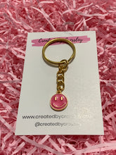 Load image into Gallery viewer, Smiley Colourful Charm Keyring