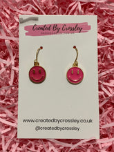 Load image into Gallery viewer, Smiley Colourful Charm Earrings