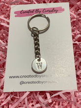 Load image into Gallery viewer, Silver Initial Keyring