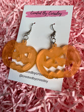 Load image into Gallery viewer, Orange Pumpkin Earrings