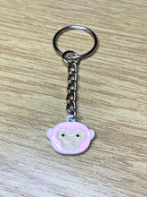 Load image into Gallery viewer, Pink Chimp Charm Keyring