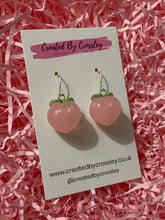 Load image into Gallery viewer, Colourful Peach Charm Earrings