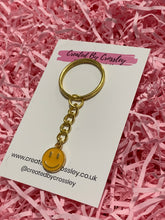 Load image into Gallery viewer, Smiley Colourful Charm Keyring