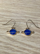 Load image into Gallery viewer, Colourful Space Planet Charm Earrings