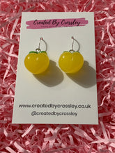 Load image into Gallery viewer, Colourful Peach Charm Earrings