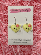 Load image into Gallery viewer, Valentines Smiley Heart Earrings