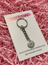 Load image into Gallery viewer, Silver Initial Keyring