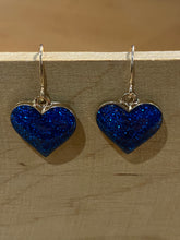 Load image into Gallery viewer, Glitter Heart Charm Earrings