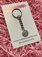 Load image into Gallery viewer, Silver Initial Keyring