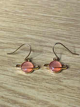Load image into Gallery viewer, Colourful Space Planet Charm Earrings