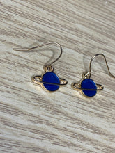 Load image into Gallery viewer, Colourful Space Planet Charm Earrings