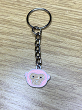 Load image into Gallery viewer, Pink Chimp Charm Keyring