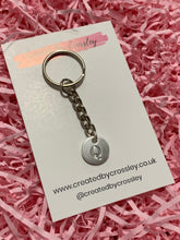 Load image into Gallery viewer, Silver Initial Keyring