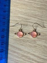 Load image into Gallery viewer, Colourful Space Planet Charm Earrings