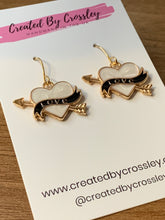 Load image into Gallery viewer, Colourful Love Heart Charm Earrings