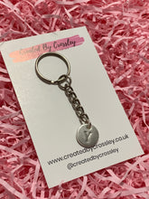 Load image into Gallery viewer, Silver Initial Keyring