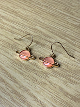 Load image into Gallery viewer, Colourful Space Planet Charm Earrings