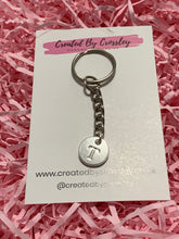 Load image into Gallery viewer, Silver Initial Keyring