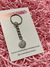 Load image into Gallery viewer, Silver Initial Keyring