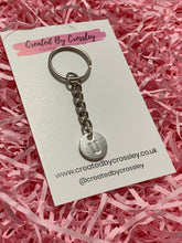 Load image into Gallery viewer, Silver Initial Keyring